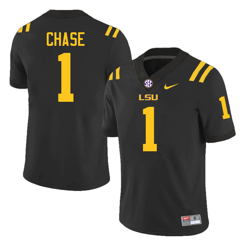 Ja'Marr Chase LSU Tigers Jersey,Louisiana State University Tigers Football Jersey-Black